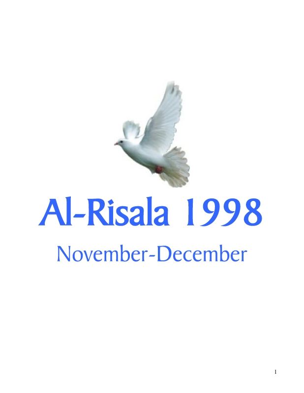 Al Risala (English) Nov-Dec'98