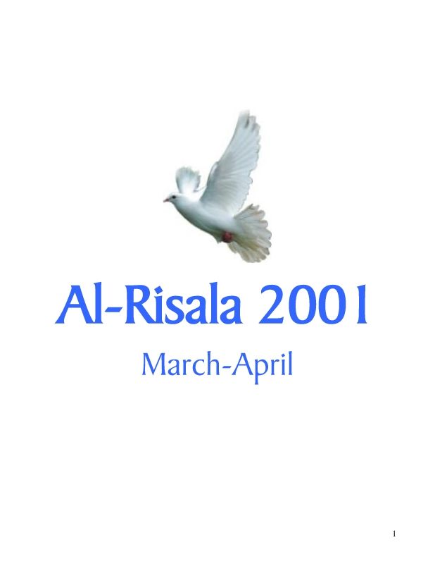 Al Risala (English) Mar-Apr'2001