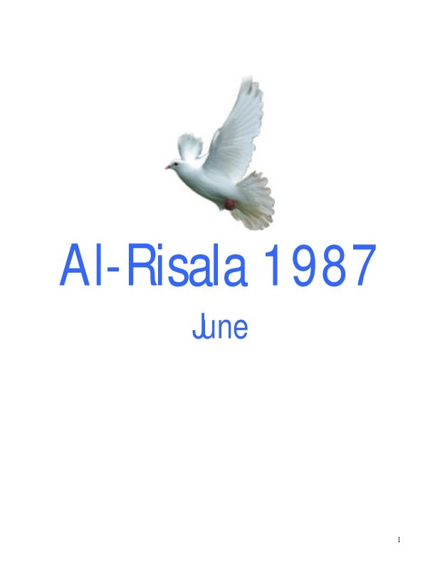 Al Risala (English) Jun'87