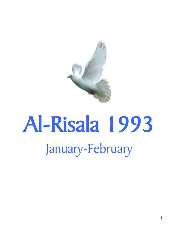 Al Risala (English) Jan-Feb'93