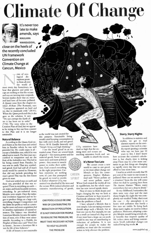 Climate of Change, TOI, 26.12.10