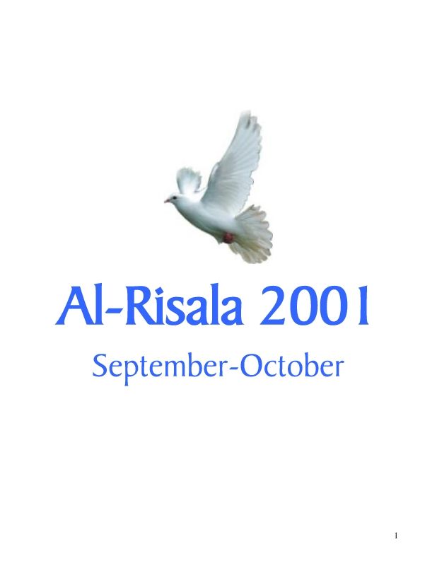 Al Risala (English) Sep-Oct'2001
