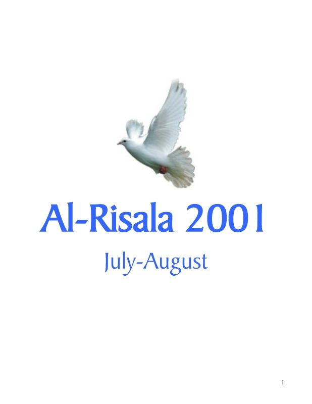 Al Risala (English) Jul-Aug'2001