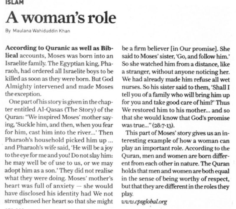 A Woman's Role