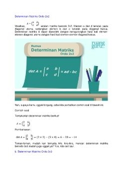 determinan matriks