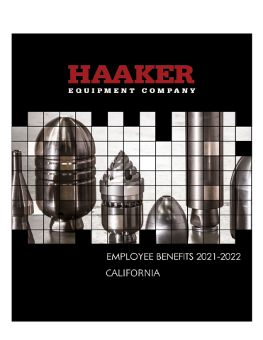 Haaker 2021-22 Employee Benefits - California