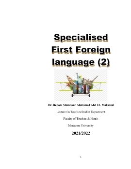 Specialised First Foreign Language 2