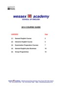 Wessex Course Guide 2014