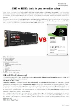 HDD VS  SSD