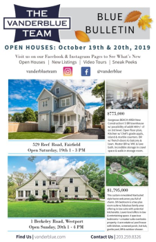 Open Houses 10/19 and 10/20