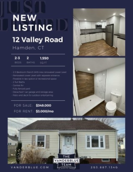 12 Valley Road Hamden_2-Sided Flyer