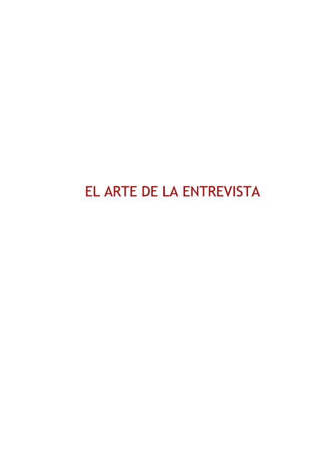 R 59 EL ARTE DE LA ENTREVISTA INTERIOR