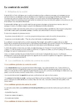 Fiche ressource 4 - Le contrat de société