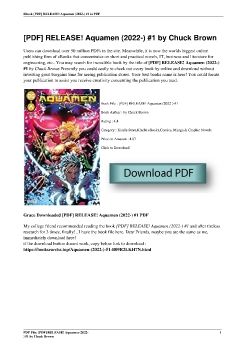 [PDF] RELEASE! Aquamen (2022-) #1 by Chuck Brown