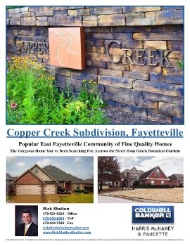 Copper Creek Subdivision Tour