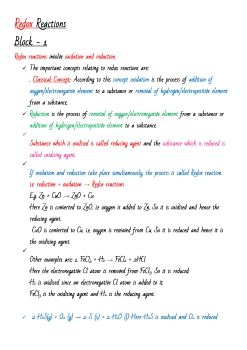 Redox Reactions