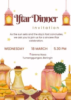 Iftar Dinner Invitation 2026