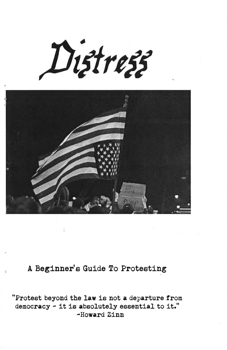 IPRC Zine Library | Distress: A Beginners Guide to Protesting