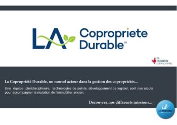 PRESENTATION LDI LA COPROPRIETE DURABLE