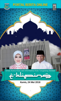 E-KLIPING, MEDIA ONLINE HARIAN PEMERINTAH KOTA TANGERANG SELATAN, KAMIS 24 MEI 2018