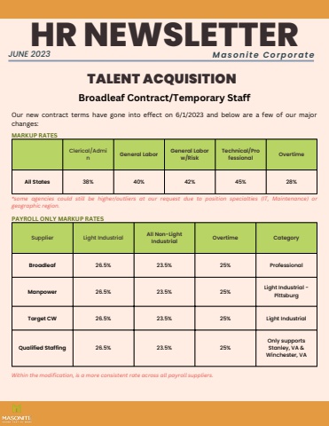 HR Newsletter - JUN 2023
