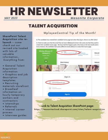 HR Newsletter - May 2023