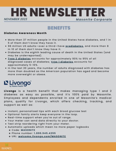 HR Newsletter - NOV 2023