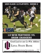 Le-win vs. Orion County Week 2 2015