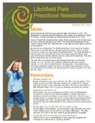 Preschool Newsletter October 2017