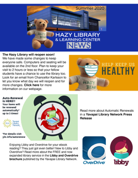 Hazy Library Newsletter 2020