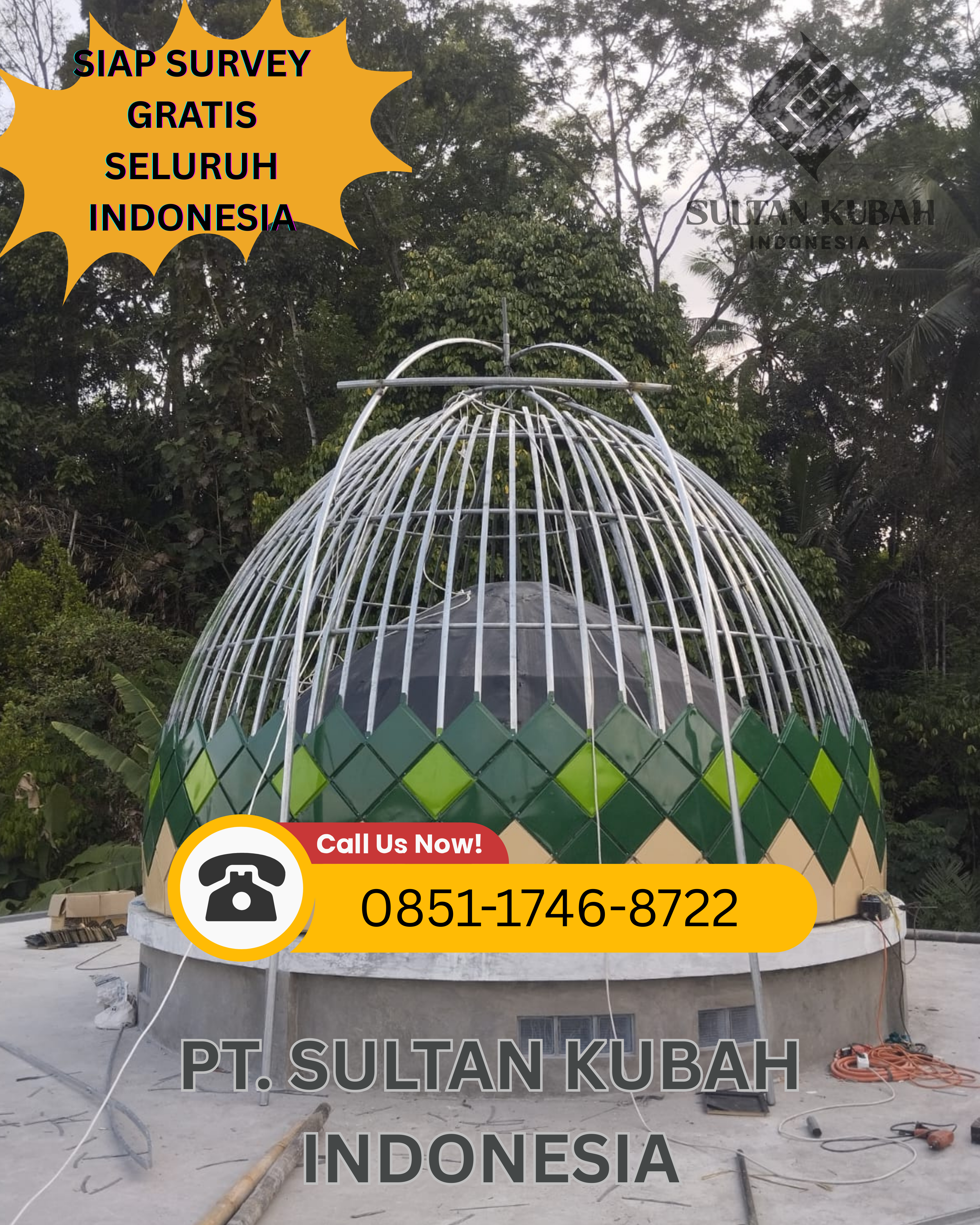 PRODUSEN KUBAH MASJID ANTI KARAT DI KEC. TIRTAJAYA, KAB. KARAWANG, PROV. JAWA BARAT (WA: 0851-1746-8722)