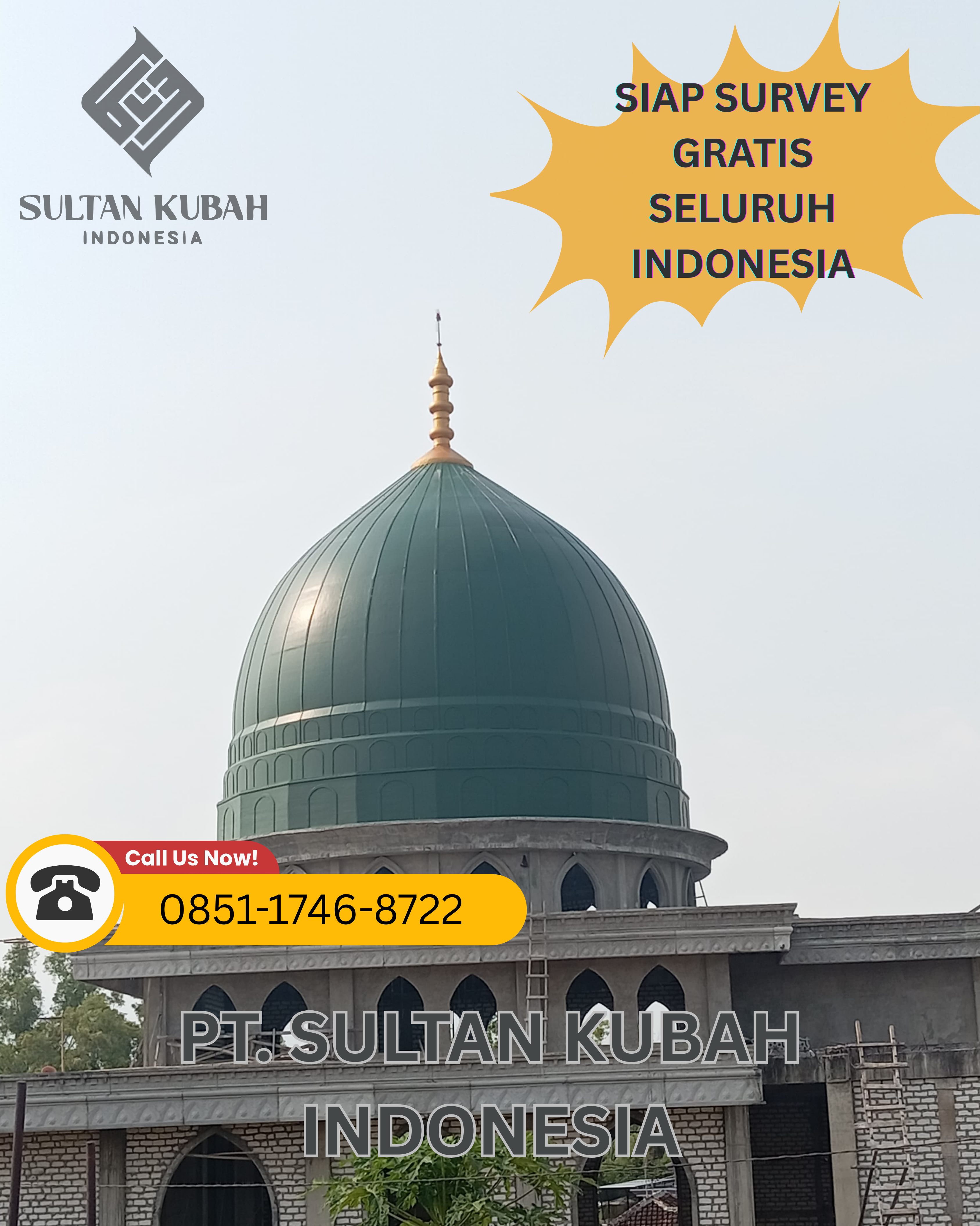 KUBAH MASJID TAHAN LAMA & BERKUALITAS DI KEC. KEDIRI, KAB. LOMBOK BARAT (WA: 0851-1746-8722)