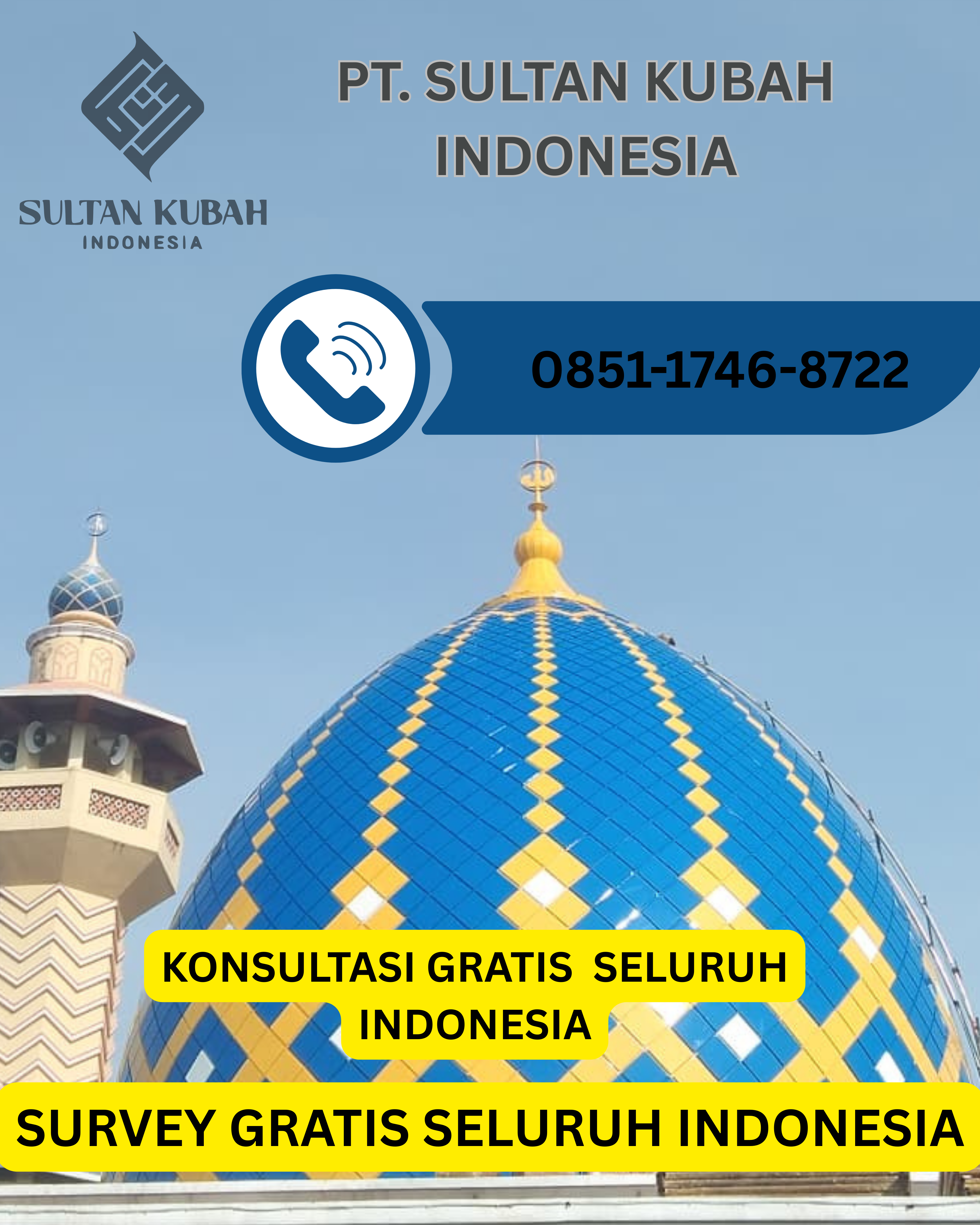 JUAL KUBAH MASJID DI KEC. BANJARWANGI, KABUPATEN GARUT (WA: 0851-1746-8722)
