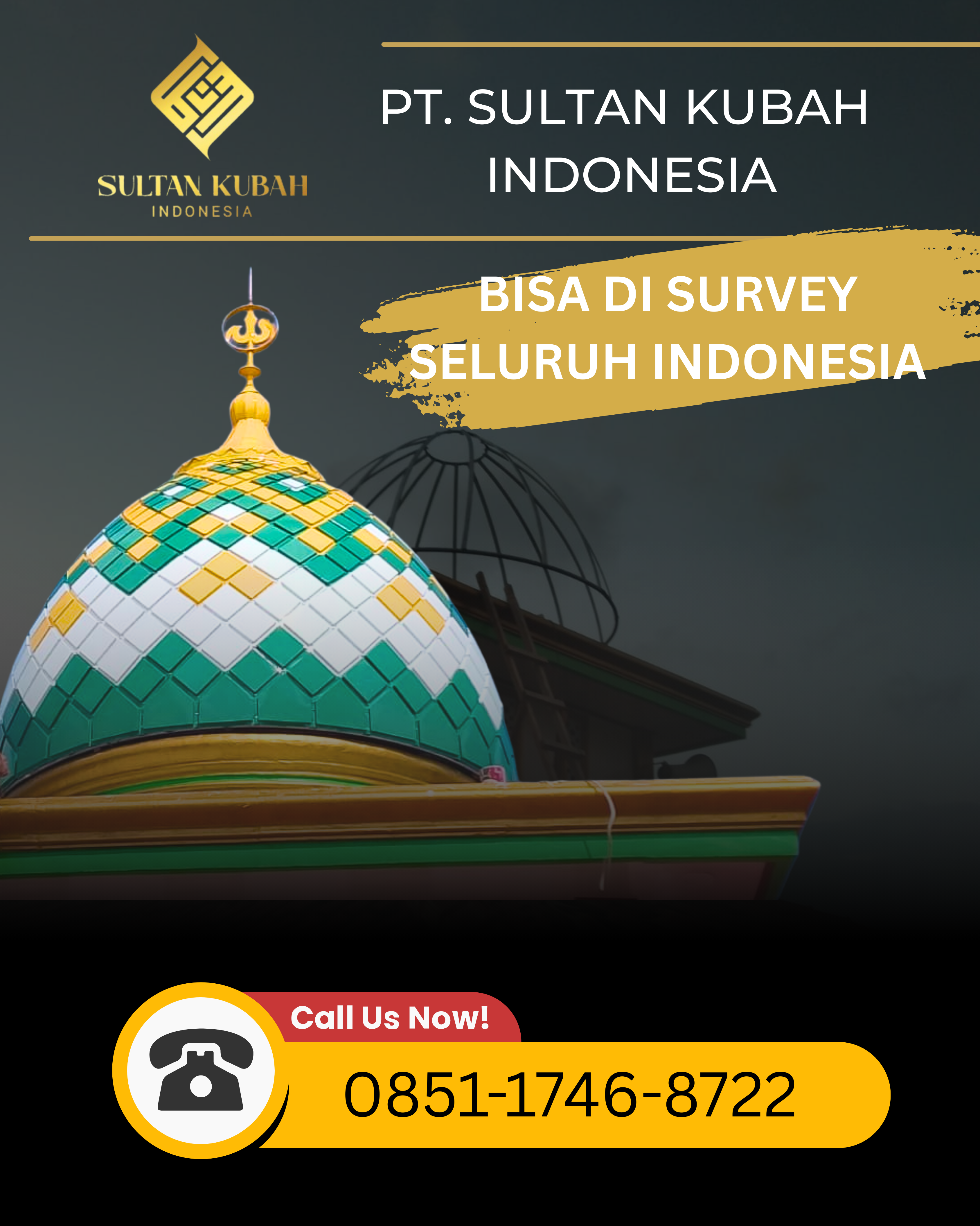 JUAL KUBAH MASJID BERKUALITAS DI KEC. SENEN, KOTA JAKARTA PUSAT (WA: 0851-1746-8722)