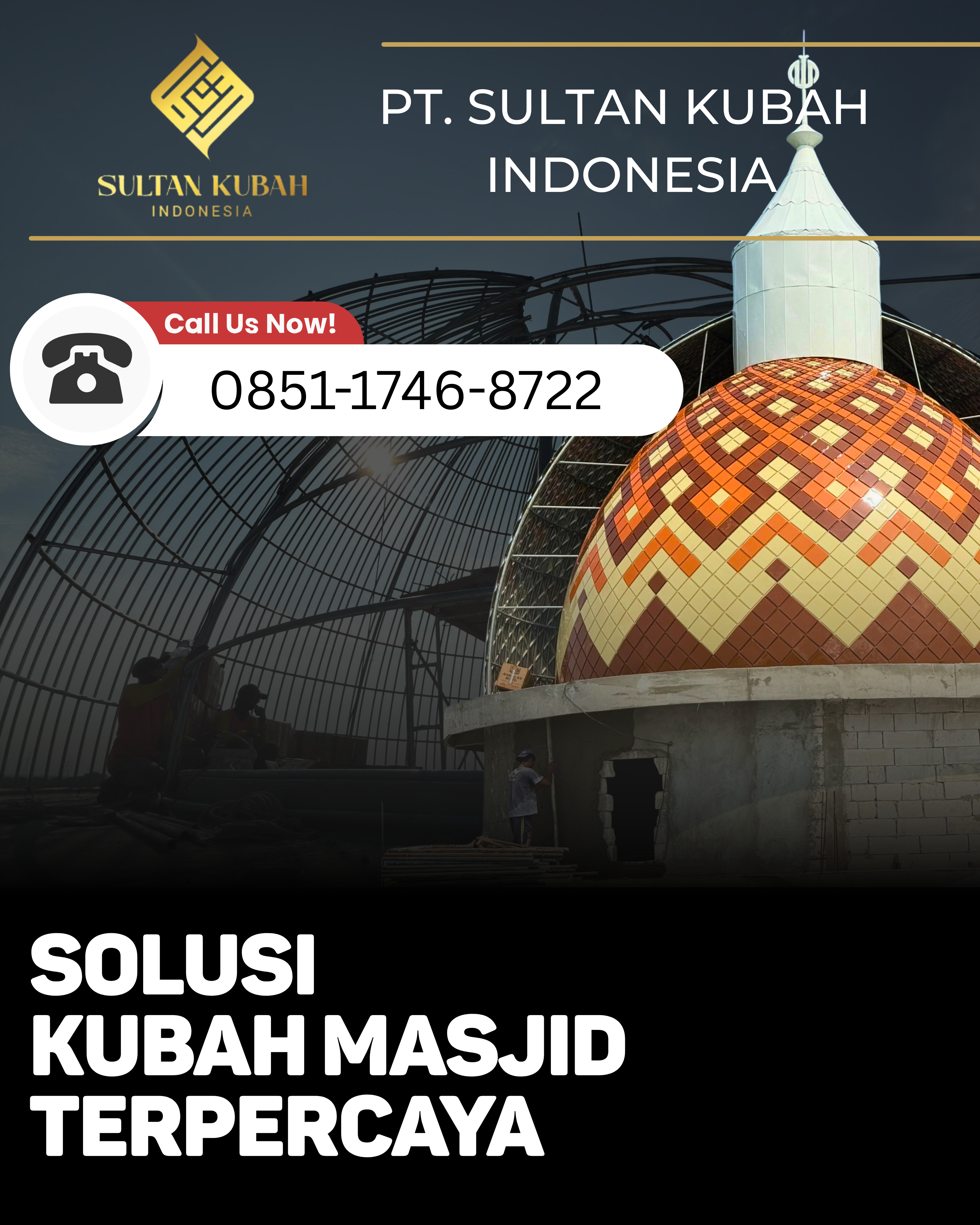 JUAL KUBAH MASJID BERKUALITAS DI KEC. KEDIRI, KAB. LOMBOK BARAT (WA: 0851-1746-8722)
