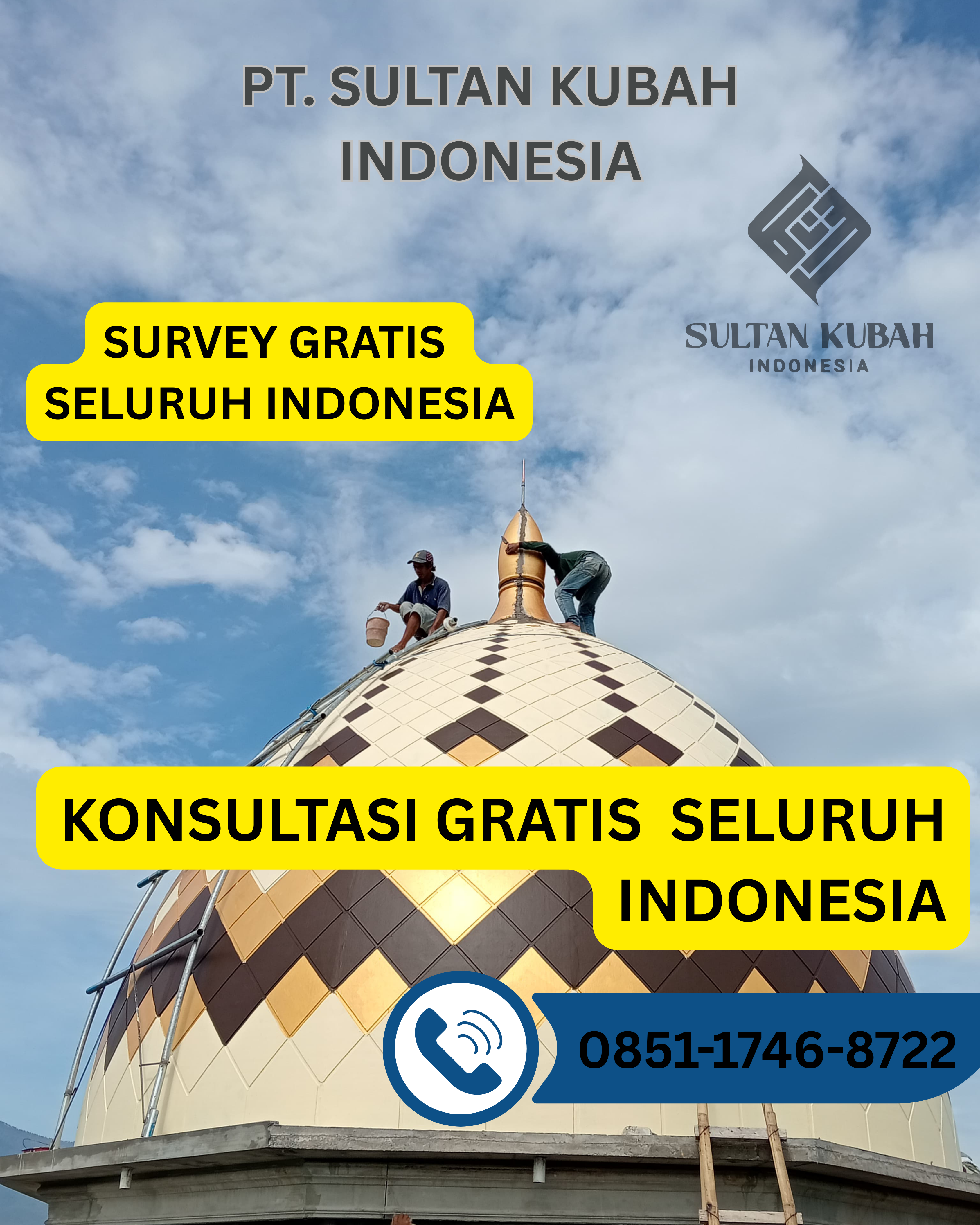KUBAH MASJID PREMIUM & BERKUALITAS DI KEC. BOJONGGEDE, KAB. BOGOR (WA: 0851-1746-8722)