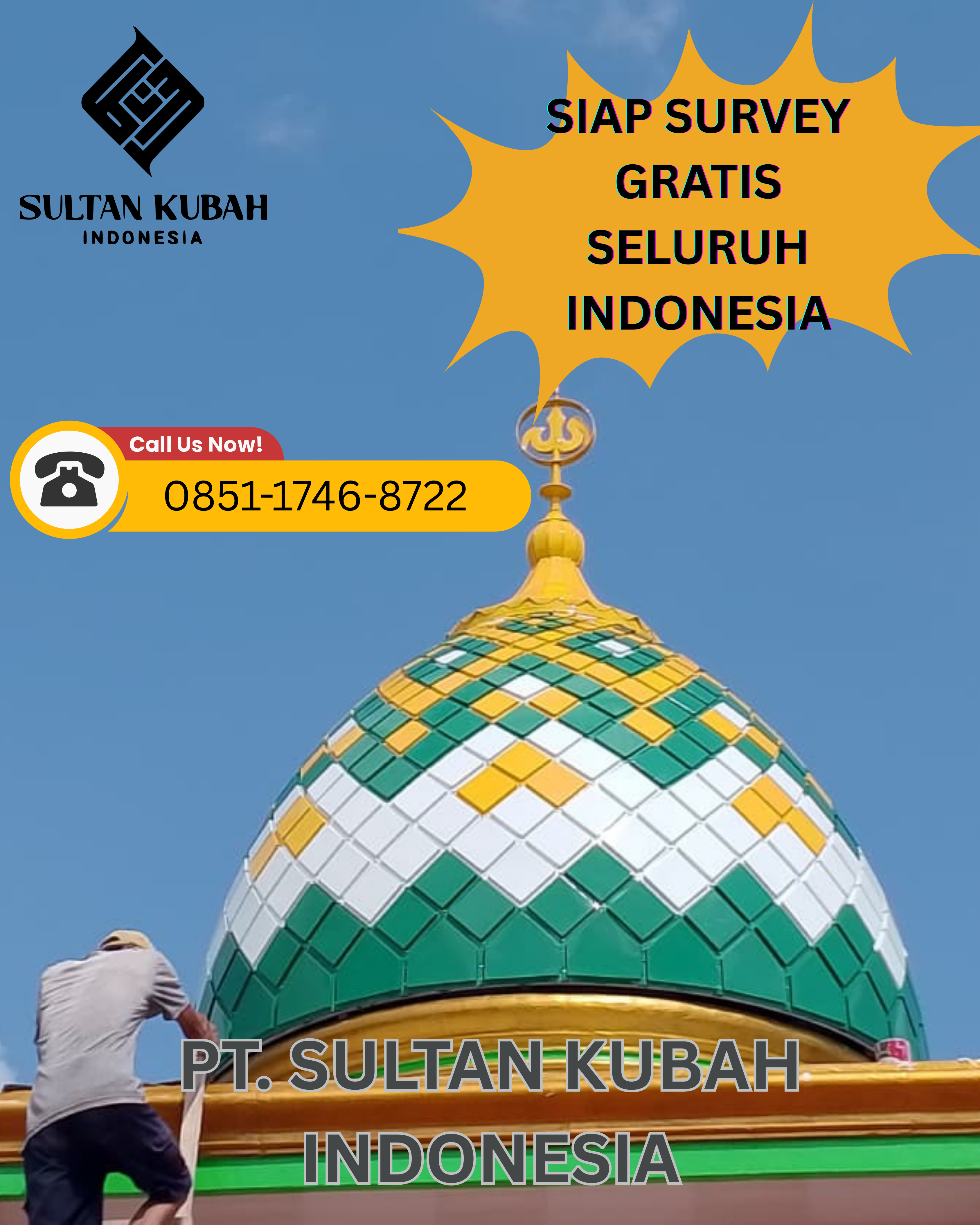 JUAL KUBAH MASJID DI KEC. ARGAPURA, KABUPATEN MAJALENGKA (WA: 0851-1746-8722)