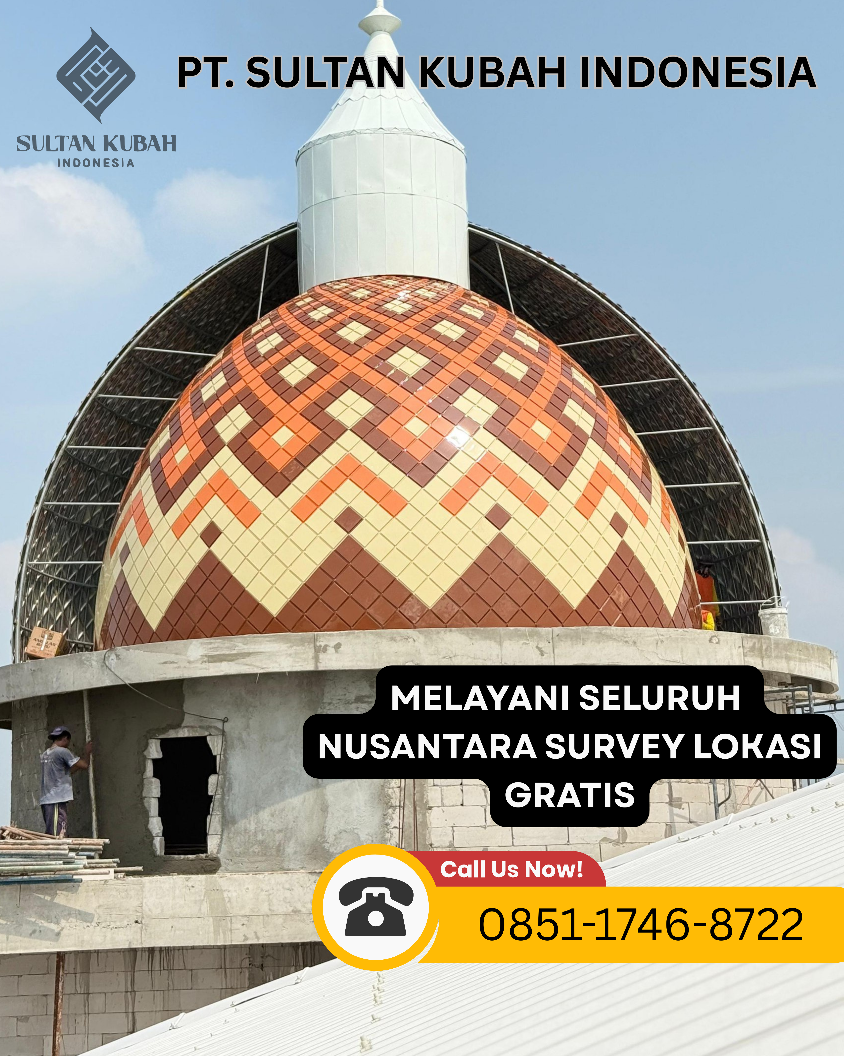 JUAL KUBAH MASJID BERKUALITAS DI KEC. DONGGALA, KAB. DONGGALA (WA: 0851-1746-8722)