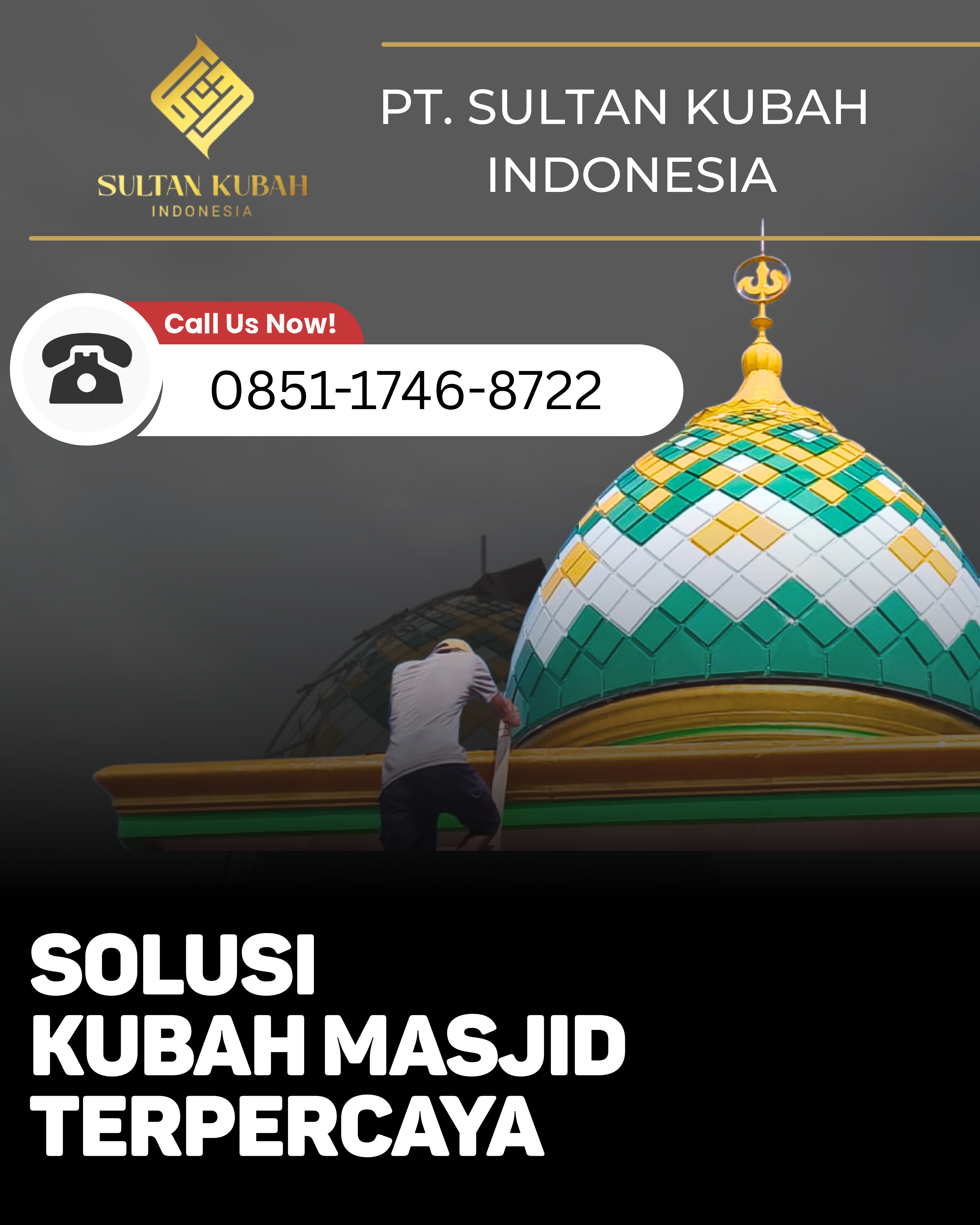 JUAL KUBAH MASJID BERKUALITAS DI KEC. SETIABUDI, KOTA JAKARTA SELATAN (WA: 0851-1746-8722)