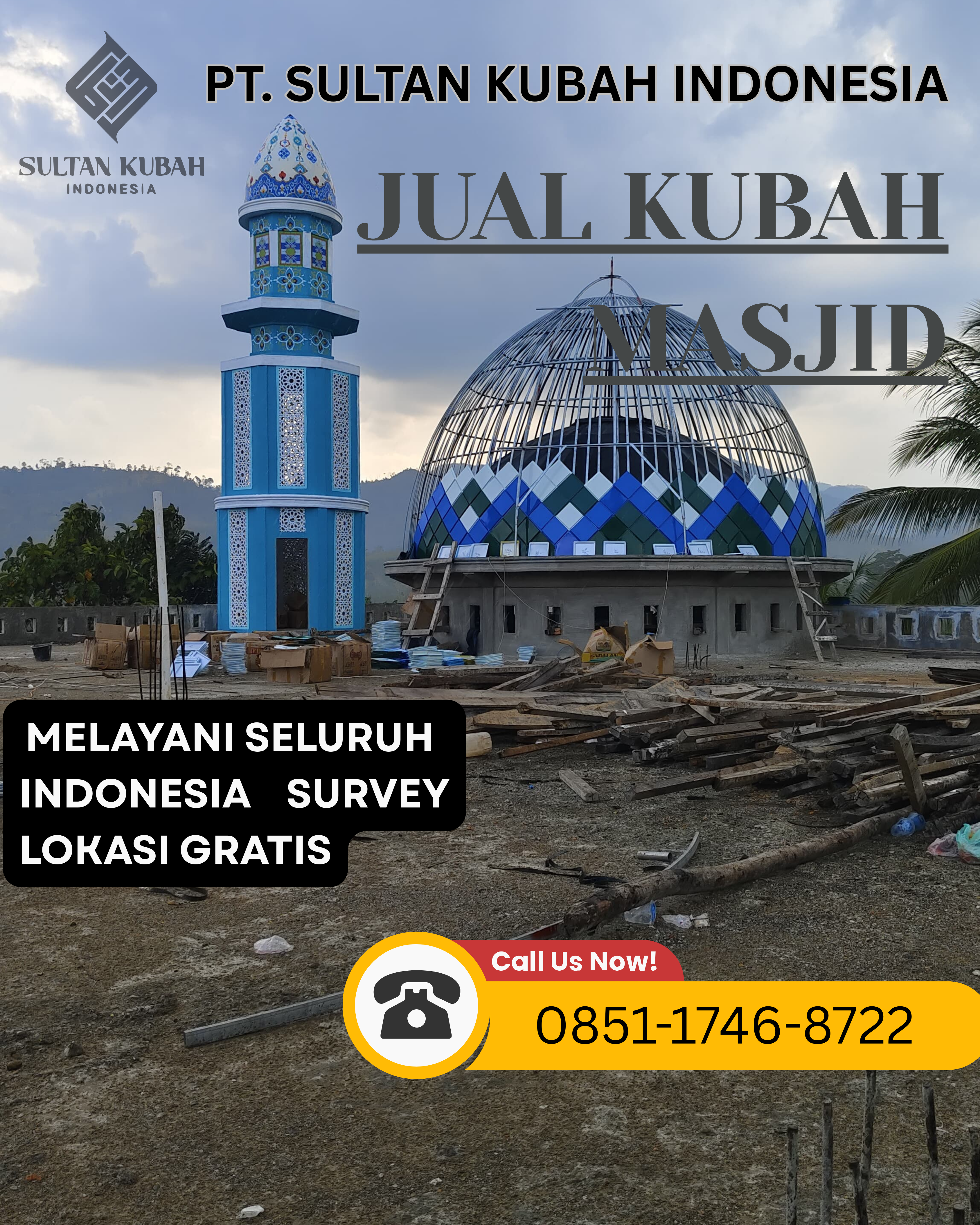 JUAL KUBAH MASJID BERKUALITAS DI KEC. PANAKKUKANG, KOTA MAKASSAR (WA: 0851-1746-8722)