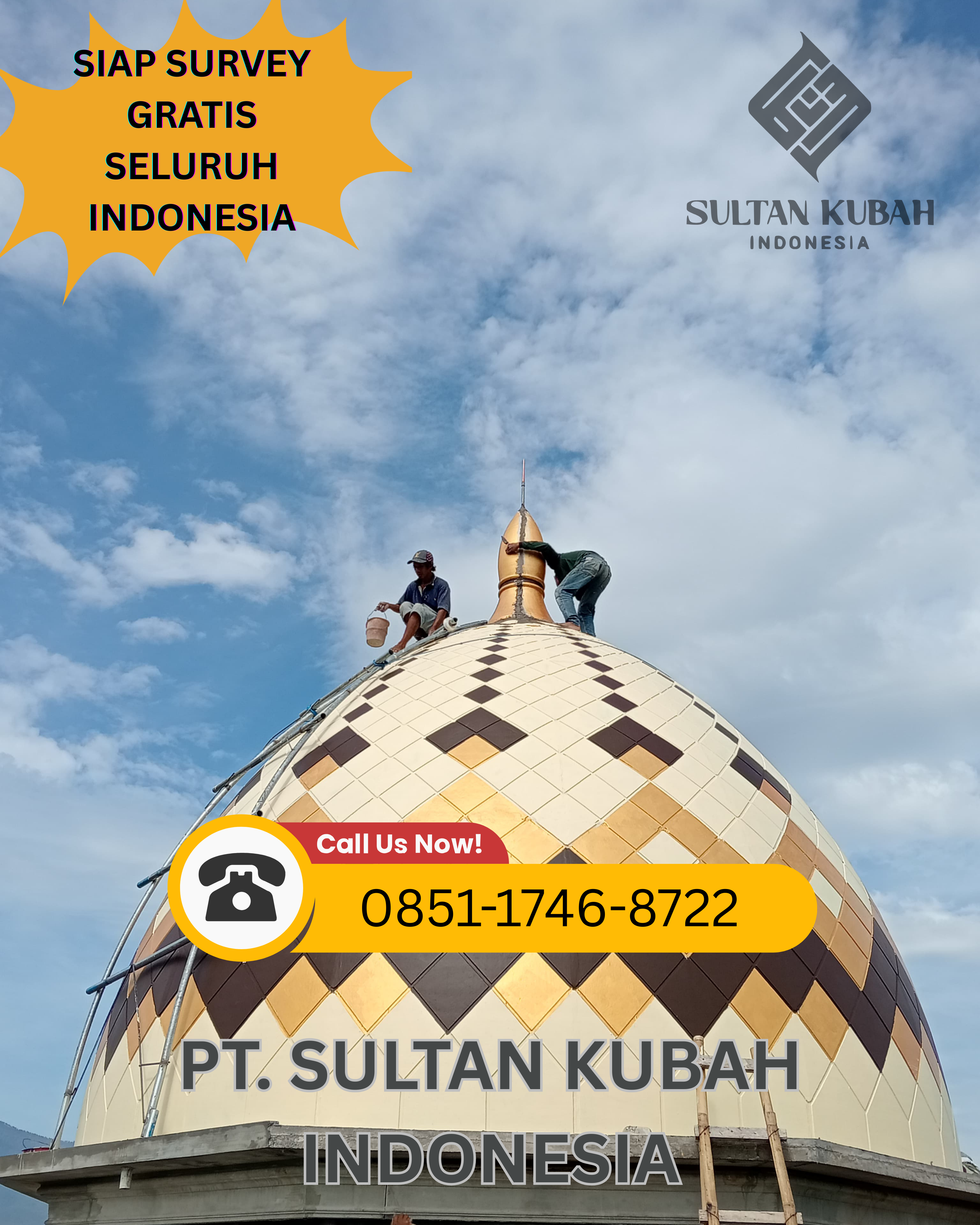 KUBAH MASJID KUAT DAN BERKUALITAS DI KEC. TAJURHALANG, KAB. BOGOR (WA: 0851-1746-8722)