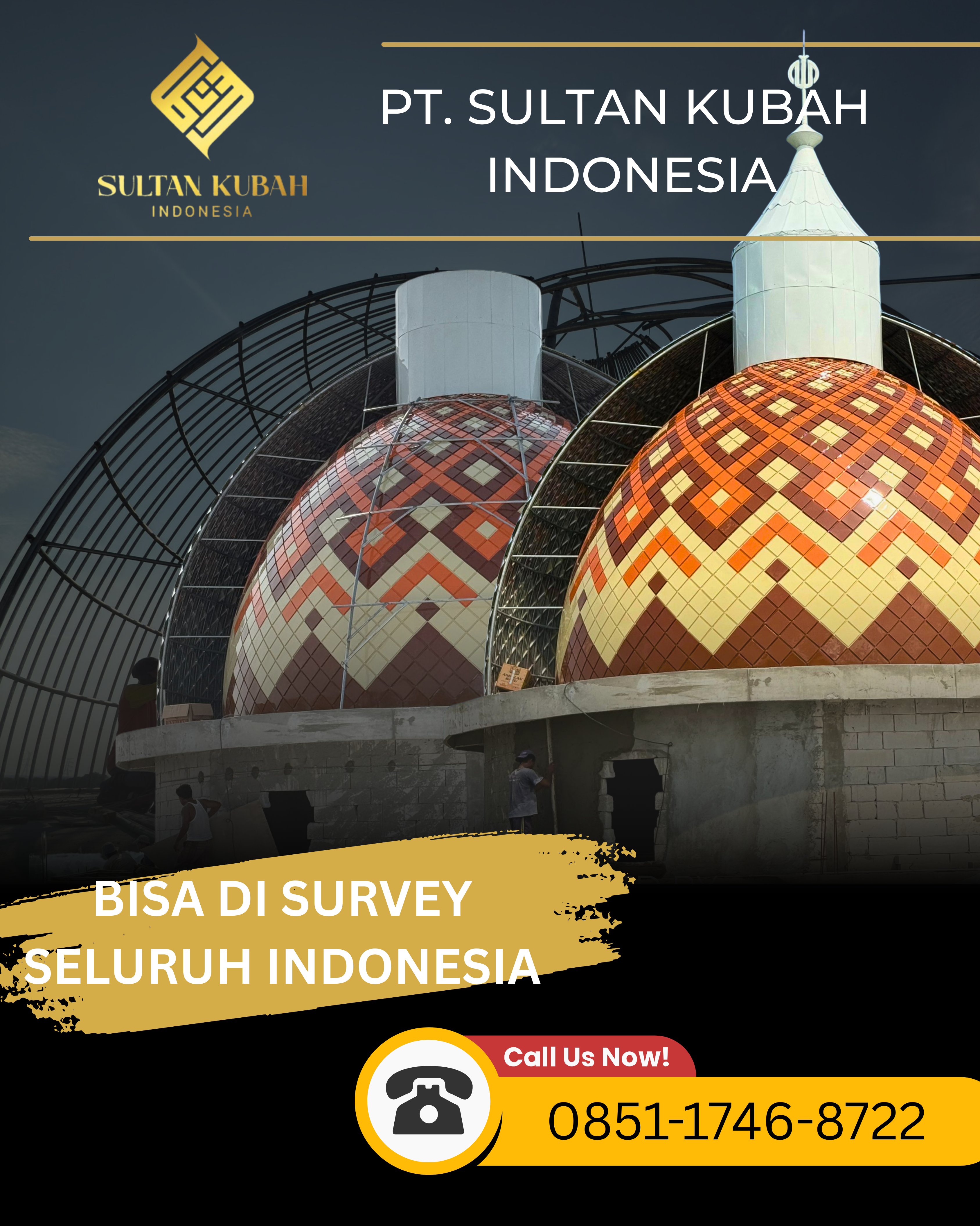 JUAL KUBAH MASJID BERKUALITAS DI KEC. SELAPARANG, KOTA MATARAM (WA: 0851-1746-8722)