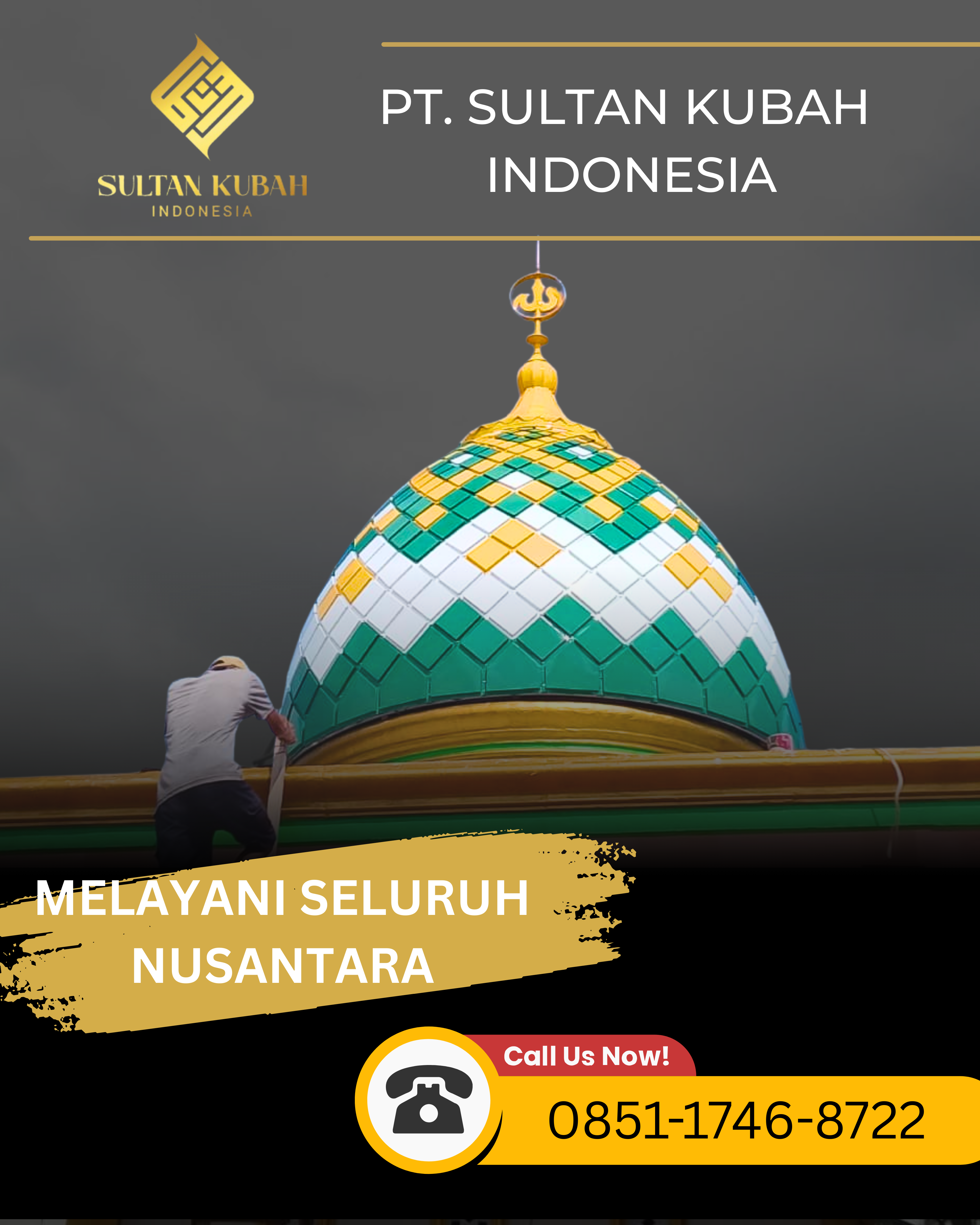 JUAL KUBAH MASJID BERKUALITAS DI KEC. JOHAR BARU, KOTA JAKARTA PUSAT (WA: 0851-1746-8722)