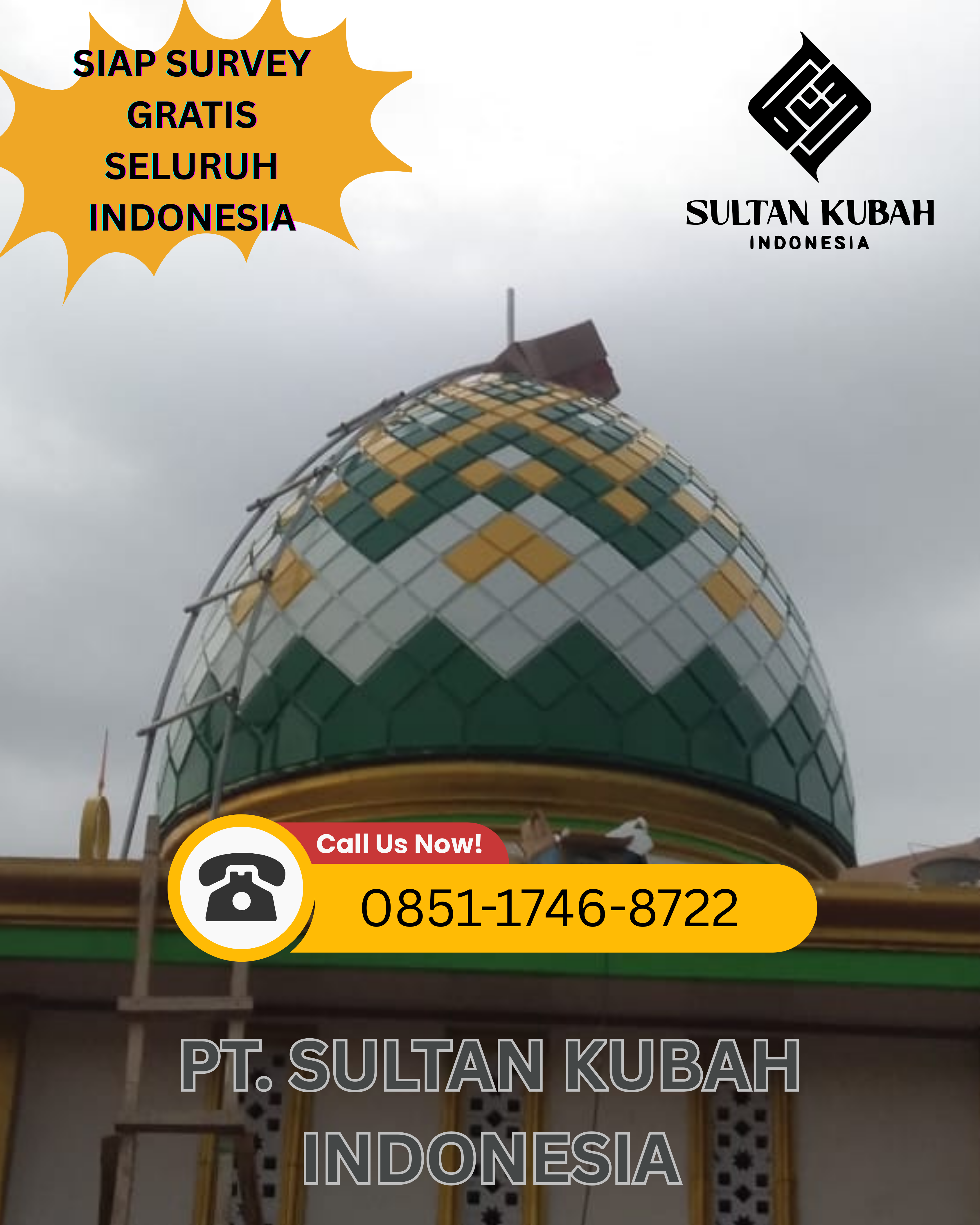 PABRIK KUBAH MASJID DI KEC. CILIMUS, KABUPATEN KUNINGAN (WA: 0851-1746-8722)