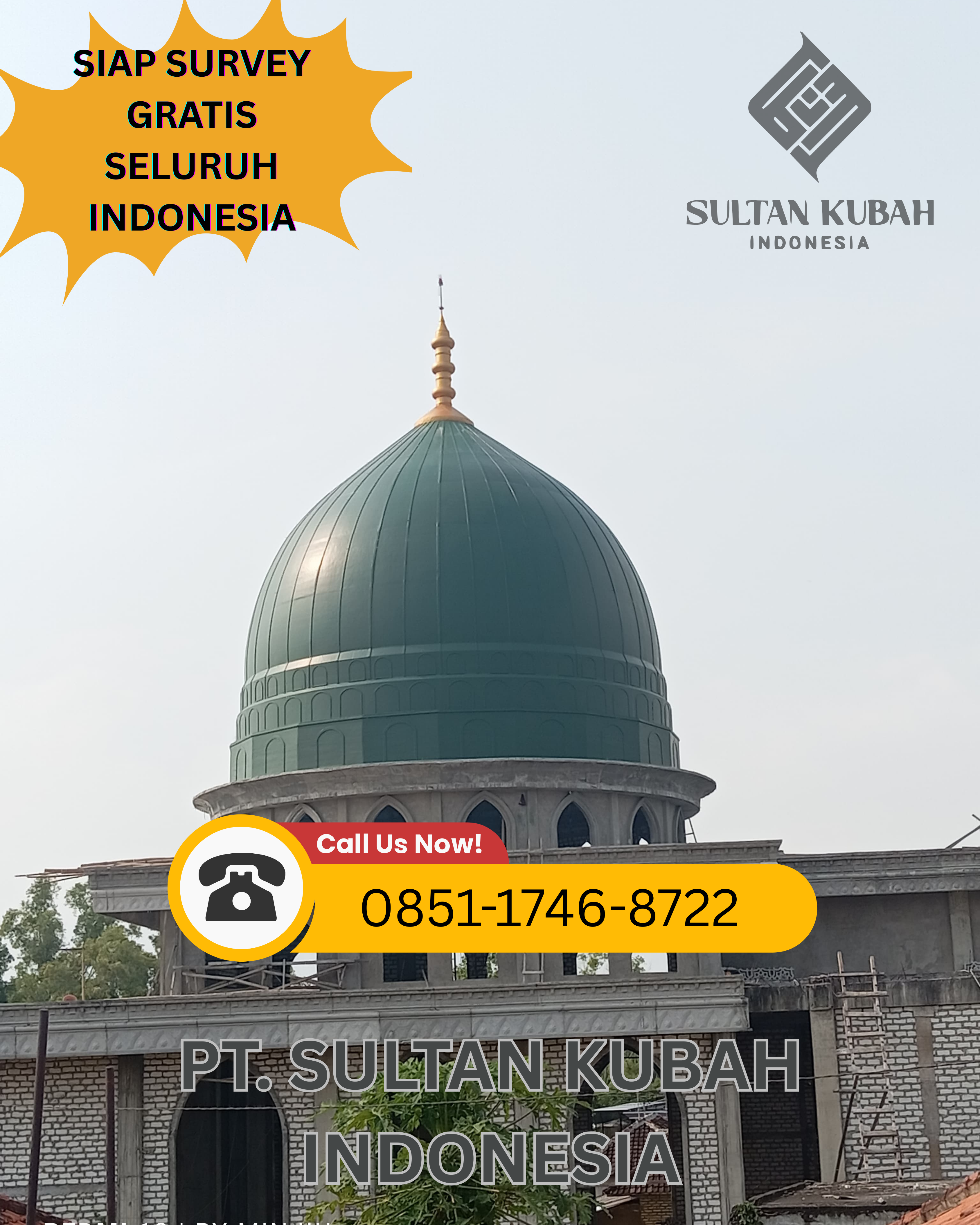 KUBAH MASJID KUAT DAN BERKUALITAS DI KEC. LINGSAR, KAB. LOMBOK BARAT (WA: 0851-1746-8722)