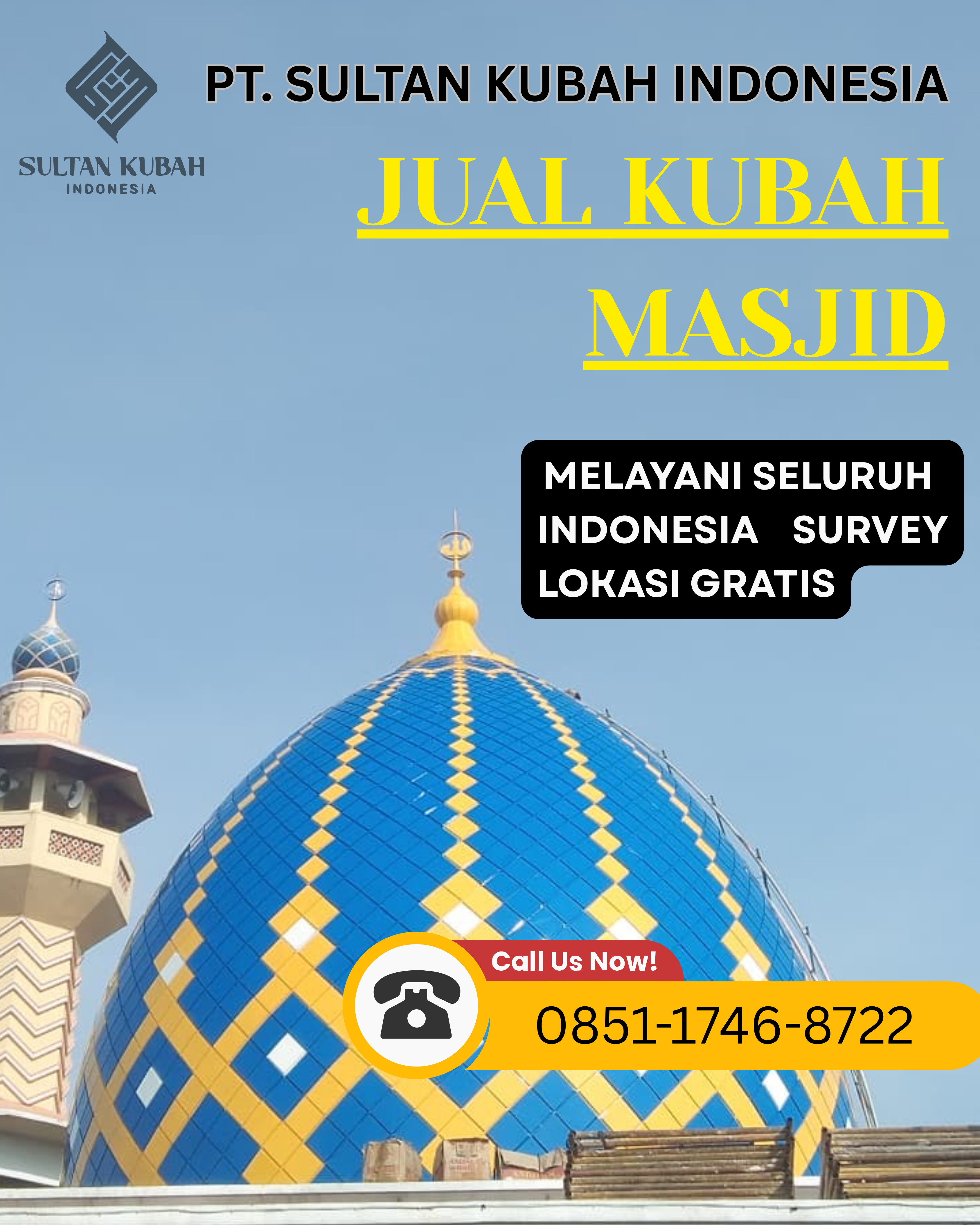 JUAL KUBAH MASJID DI KEC. PARONGPONG, KABUPATEN BANDUNG BARAT (WA: 0851-1746-8722)