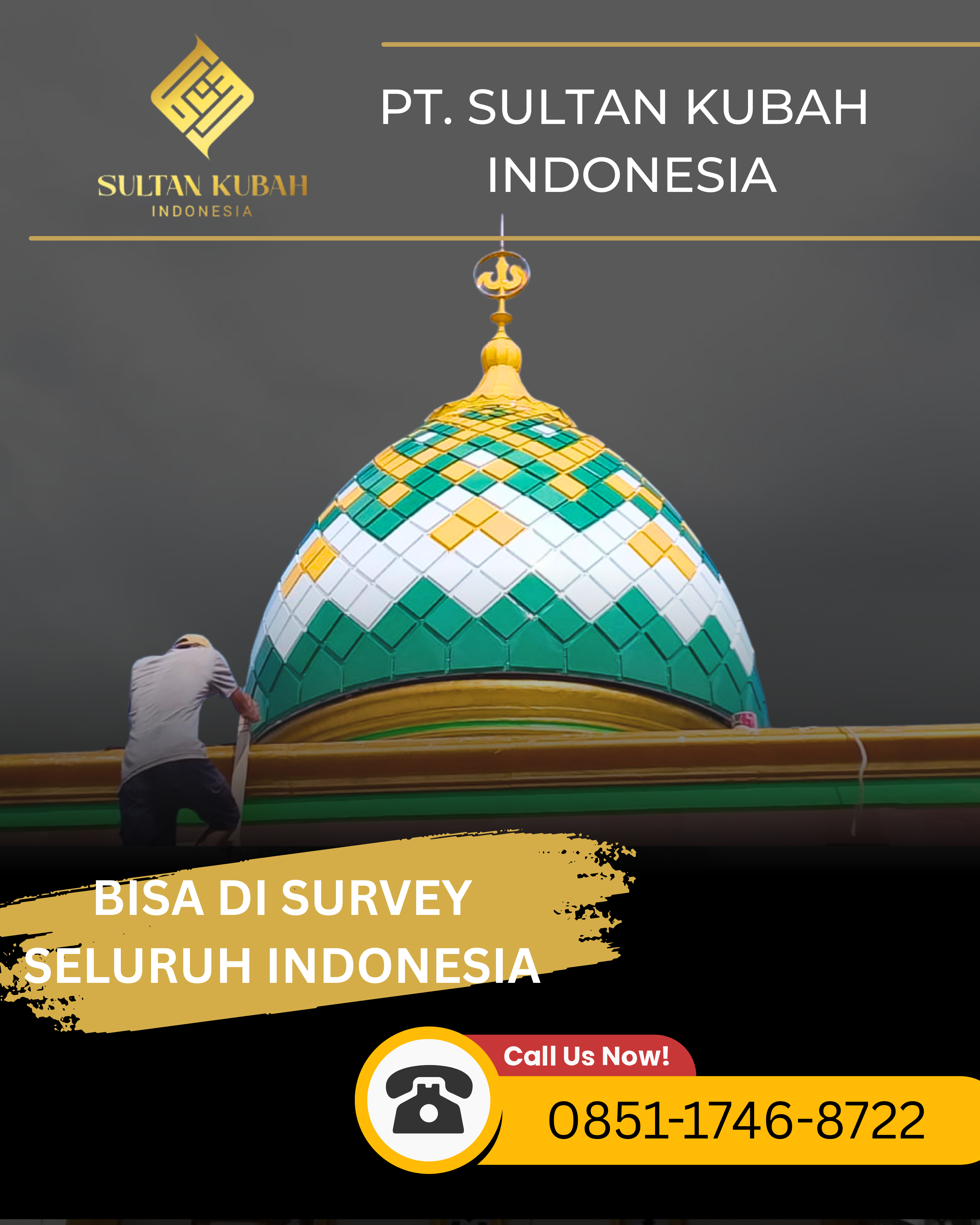 JUAL KUBAH MASJID BERKUALITAS DI KEC. MENTENG, KOTA JAKARTA PUSAT (WA: 0851-1746-8722)