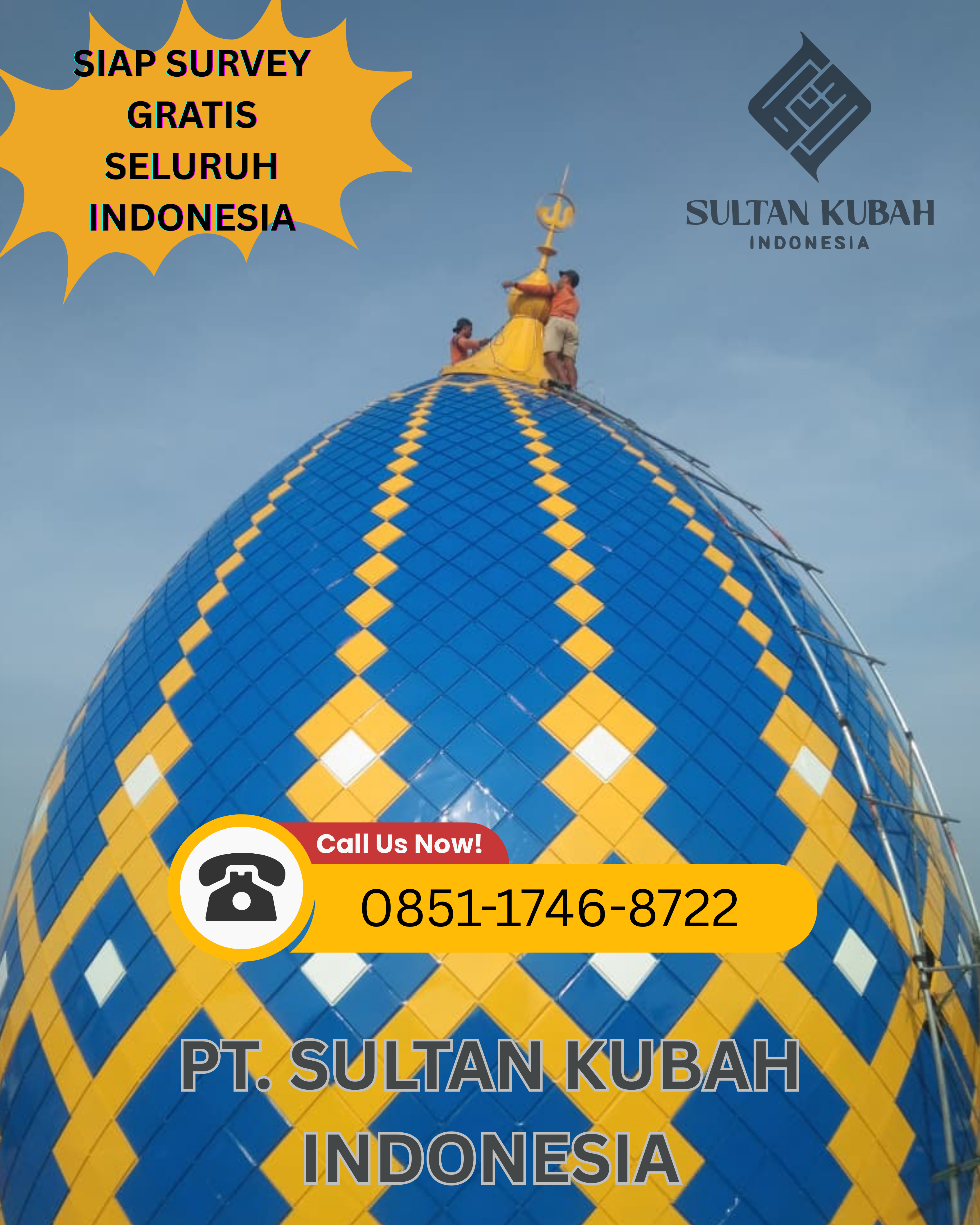 PABRIK KUBAH MASJID DI KEC. LARANGAN, KABUPATEN BREBES (WA: 0851-1746-8722)