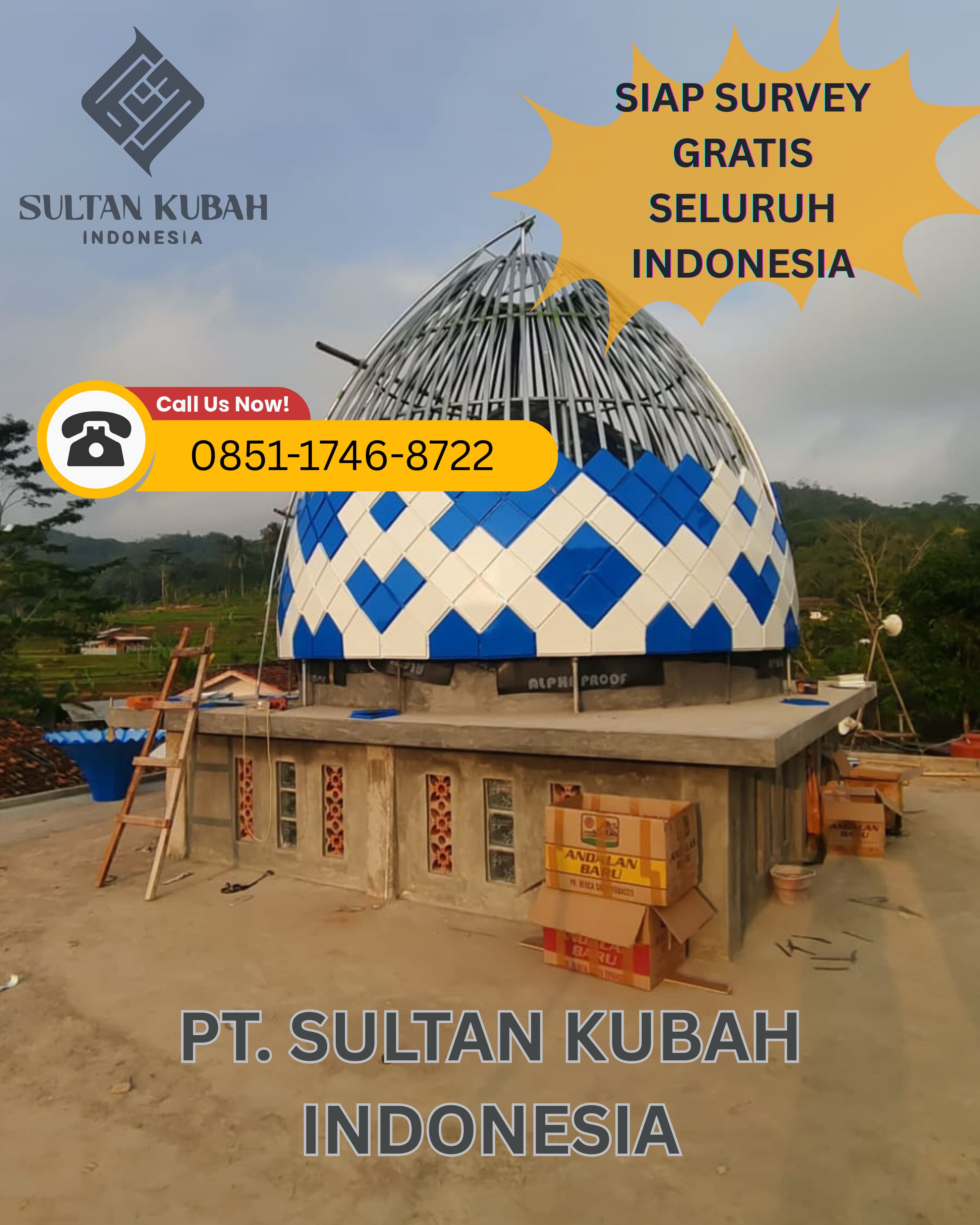 SPESIALIS KUBAH MASJID BERKUALITAS DI KEC. TAMBAKSARI, KOTA SURABAYA (WA: 0851-1746-8722)