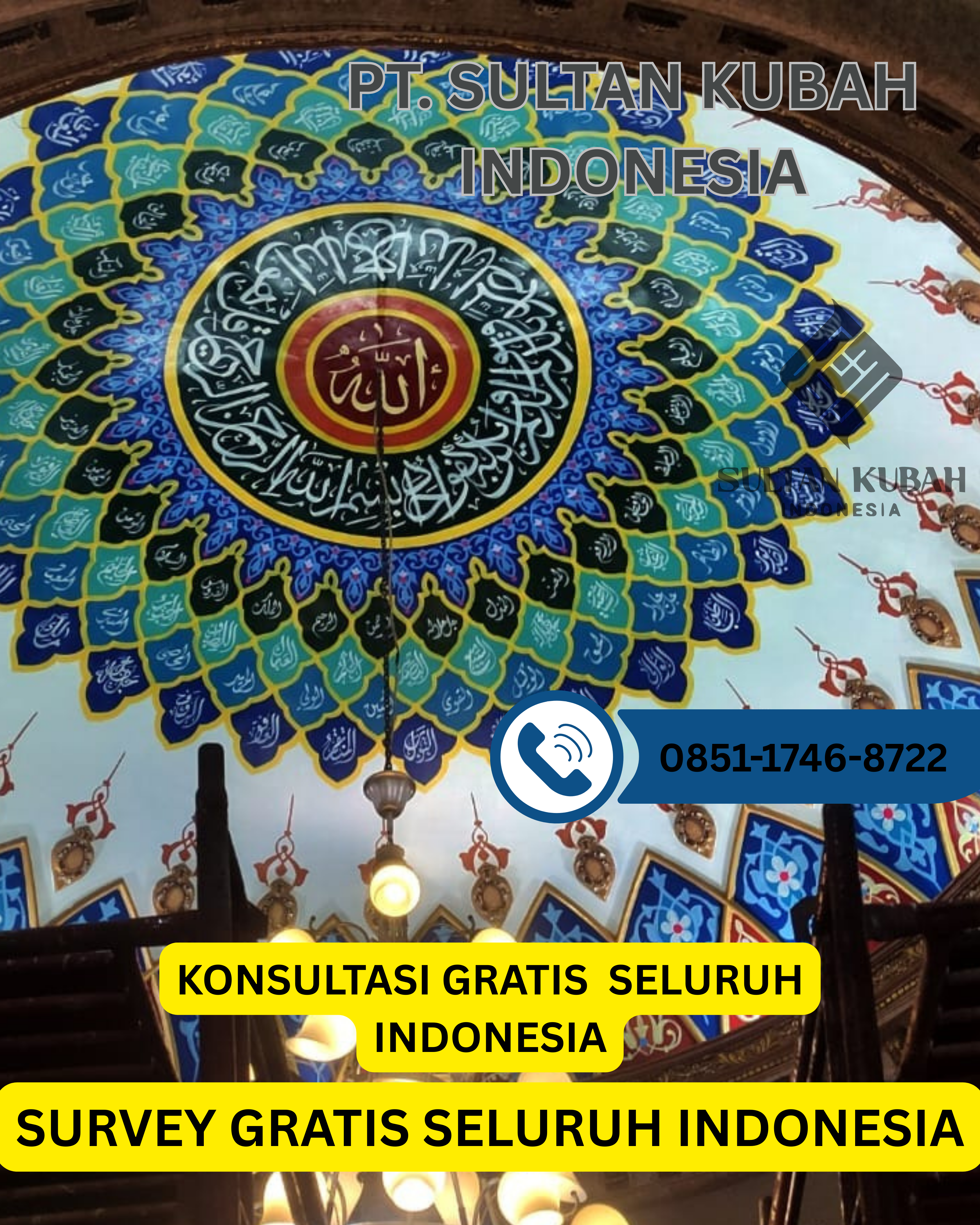 KUBAH MASJID BERKUALITAS TINGGI DI KEC. TEMBALANG, KOTA SEMARANG (WA: 0851-1746-8722)